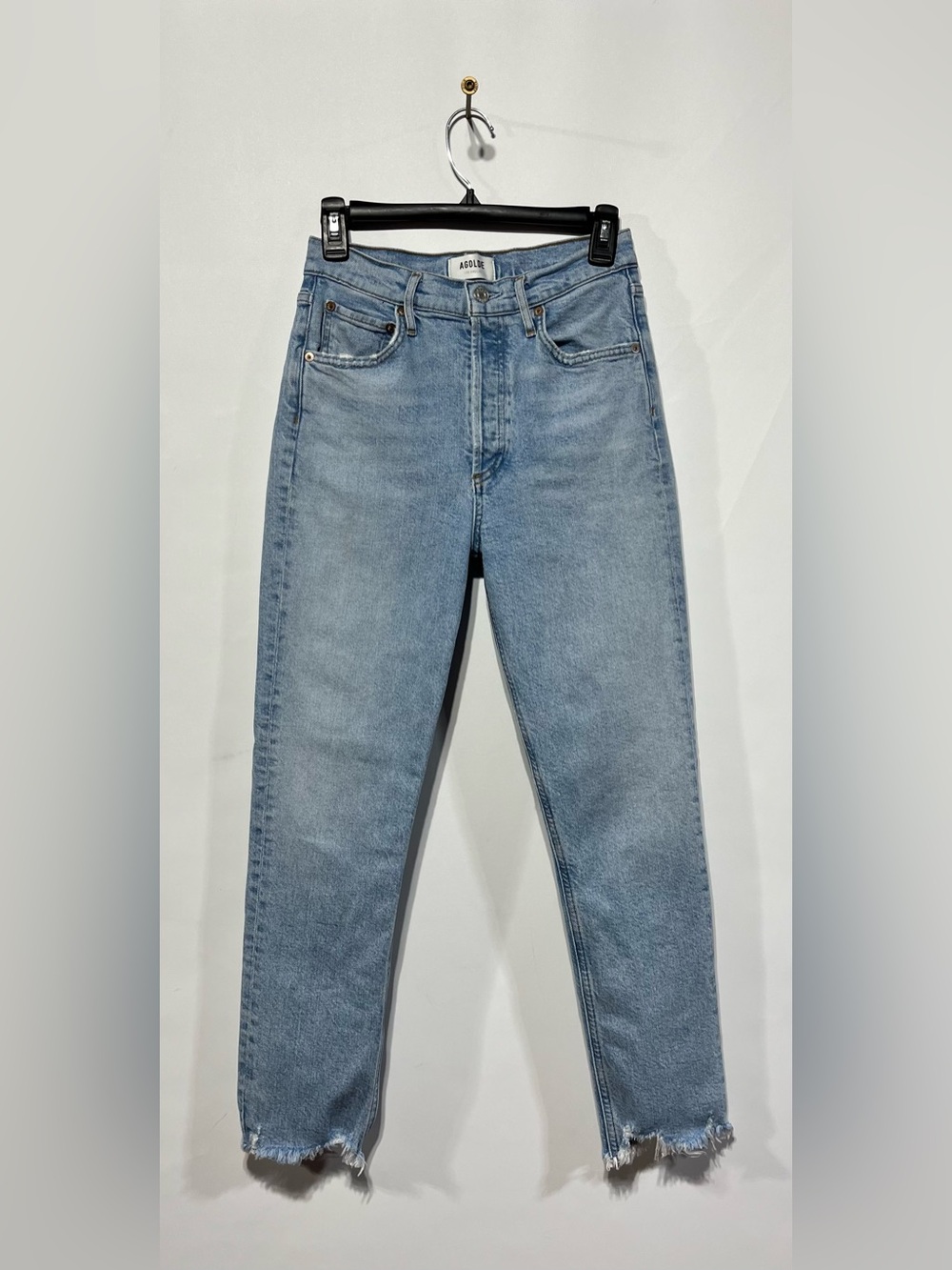 Agolde Riley Crop High Rise Light Blue Jeans‎ Women’s Size 26 Inseam 26”